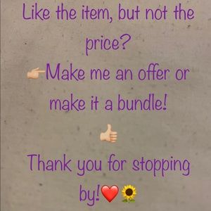 Make me an offer or bundle the item with another item listed!